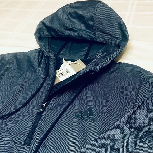 🔥NWTs🔥 Adidas Blue/Navy Half Zip Jacket - Picture 3 of 4
